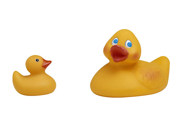 istock Plastic yellow duck toys 476228359