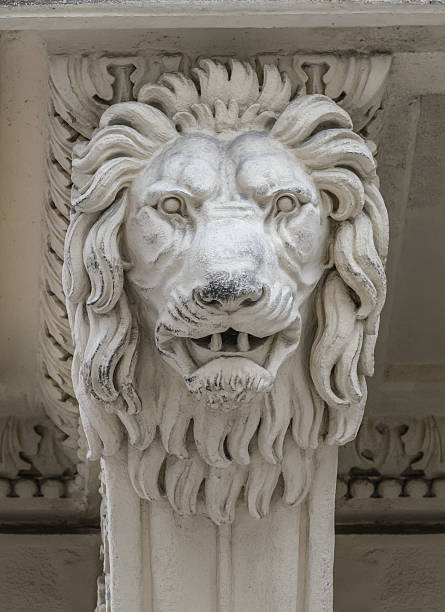 istock Art nuveau lionhead architecture detail 476228776