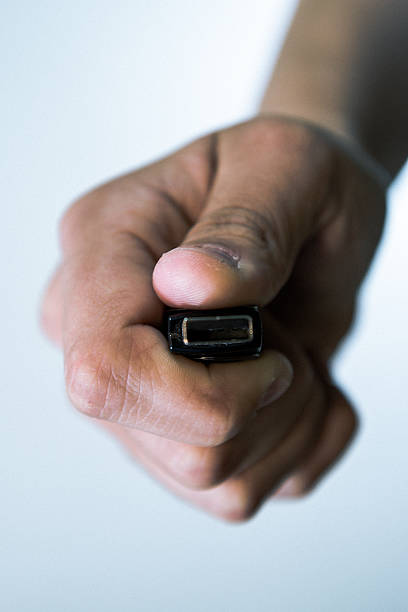 istock Girl with an USB stick 476228814
