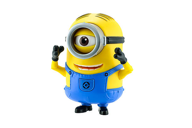 Bangkok,Thailand - May 17, 2015: Minion toy isolated on white background an action figure from Despicable Me 2 animated 3D film produced by Illumination Entertainment for Universal Pictures.