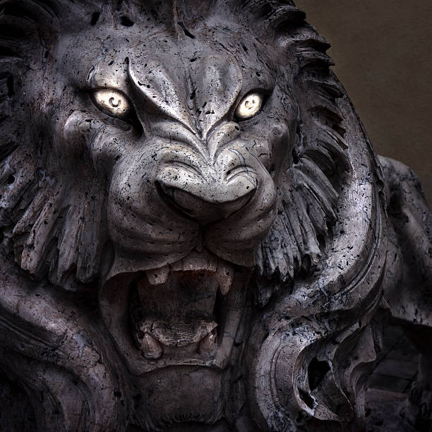 Lion decoration on Centre Street Bridge, Calgary.