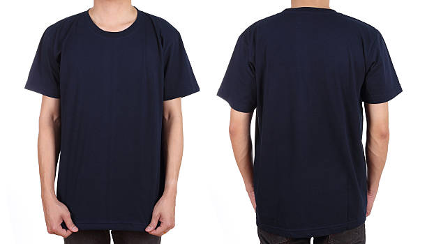 istock blank white t-shirt set on man 476233118