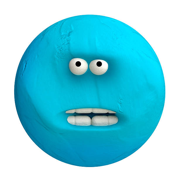 istock Cartoon funny planet plasticine or clay. 476233812
