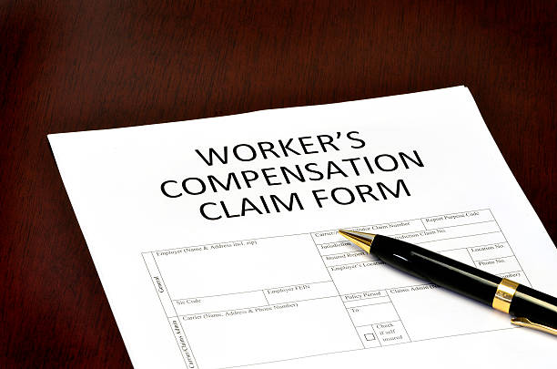 Worker Compensation Form stock photo