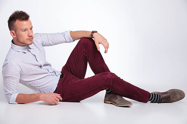 istock casual man laying on the floor relaxed 476234945
