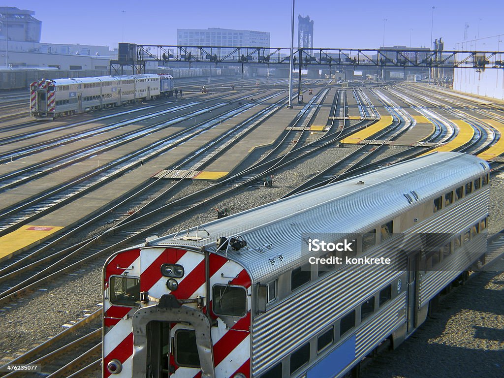 Trainyard Chicago - Foto stock royalty-free di Scalo di smistamento