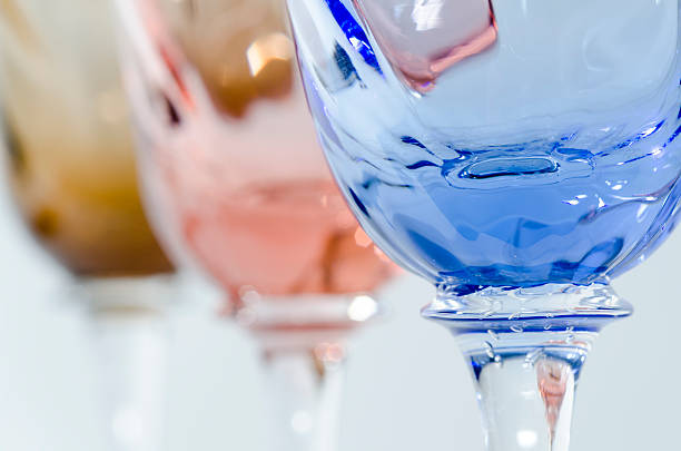 Wine glasses stock photo