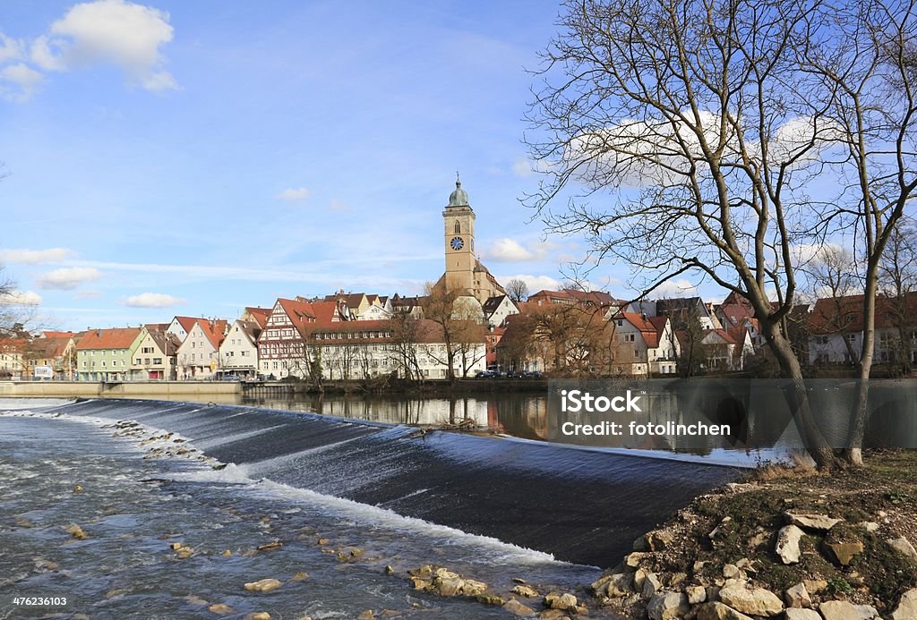 Die Stadt Nuertingen in Deutschland - Lizenzfrei Baden-Württemberg Stock-Foto