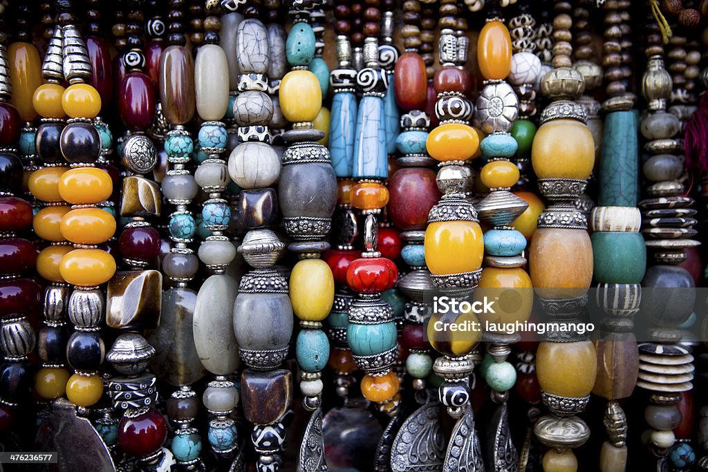 Collier de perles de bijoux Népal - Photo de Bijou libre de droits