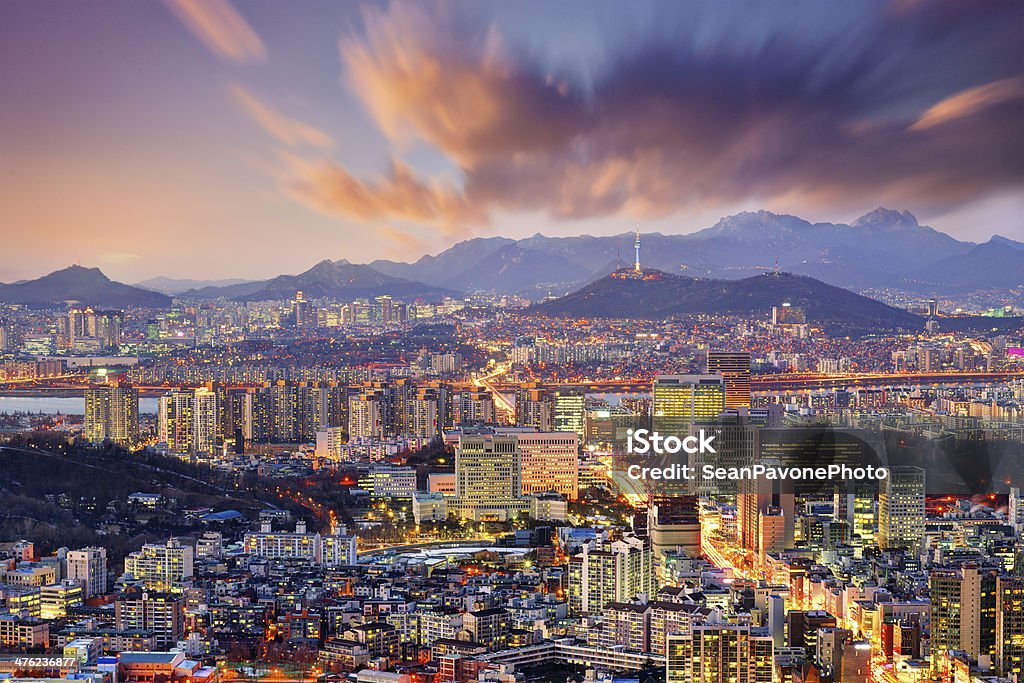 Downtown Seoul Downtown Seoul, South Korea. Asia Stock Photo