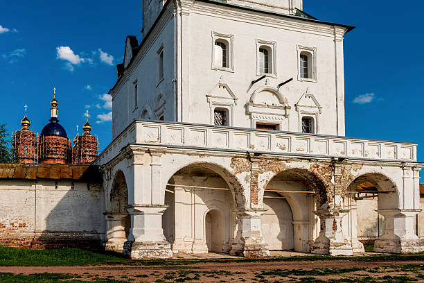 istock Monastery tower. Church fence. 476239668