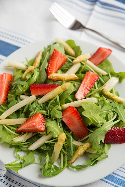 istock Fresh salad with strawberry, asparagus 476241190