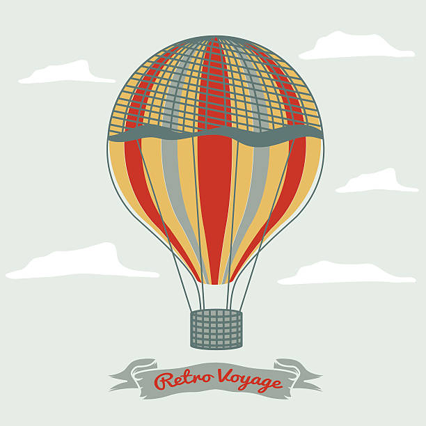 istock Vintage hot air balloon in the sky with clouds 476241538