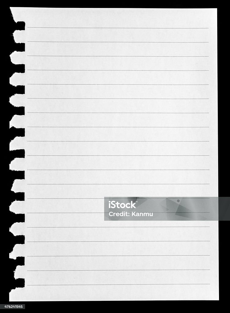 Notepad, pagina - Foto stock royalty-free di Articolo di cancelleria