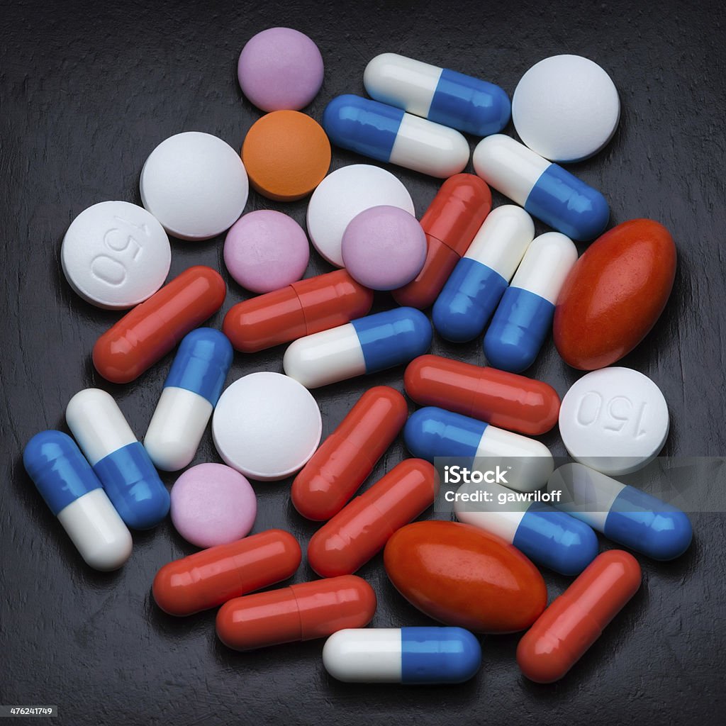 Medizinische Pillen - Lizenzfrei Antibiotikum Stock-Foto