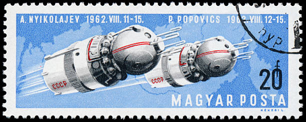 istock Stamp printed by Hungary, shows Manned Space Trave 476242755