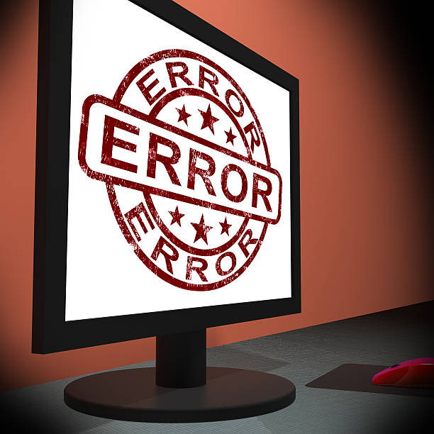 istock Error On Monitor Showing Mistakes 476244027