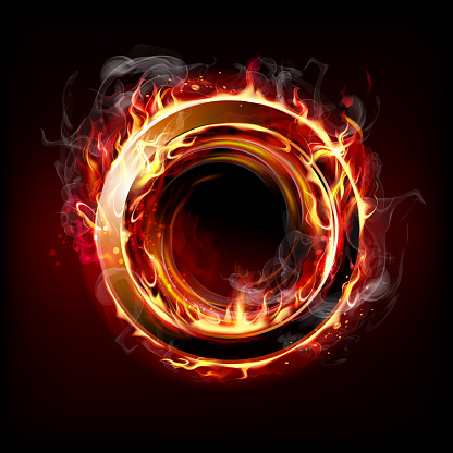 Circle of fire. EPS 10 file