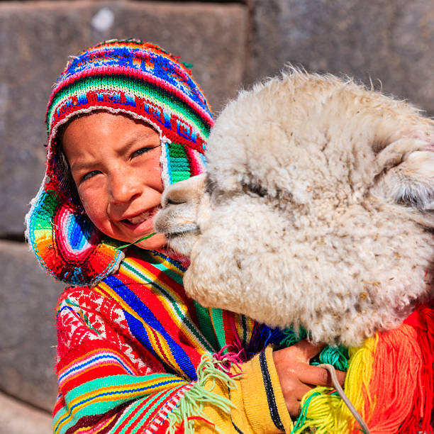 istock Peruvian little boy with llama near Cuzco 476245416