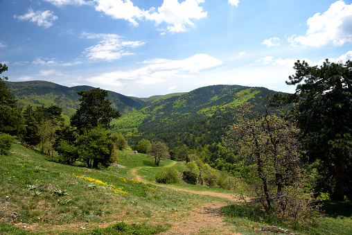 Rhodopes mountain view, Bulgaria, Balkans, Eastern Europe.