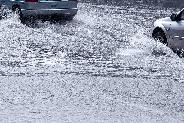istock Driving in flood water 476248163