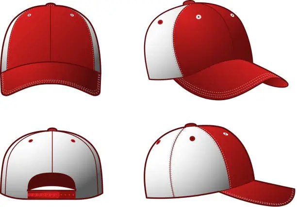 Vector illustration of Clothing Cap Hats