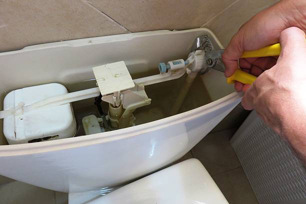 istock Repairing a toilet 476249908