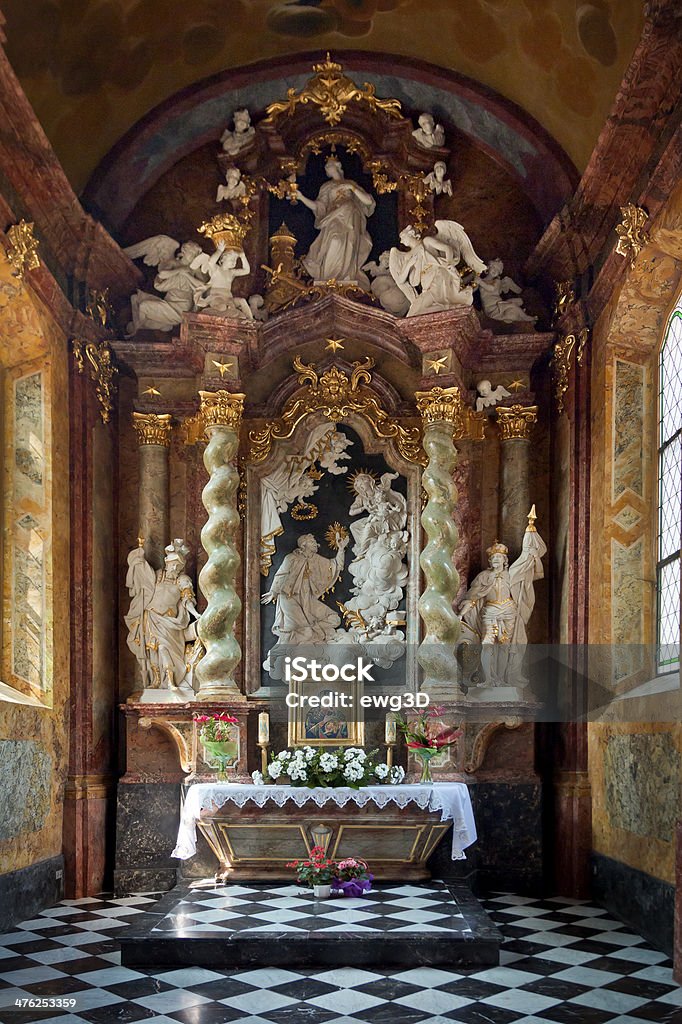 altar, barrocas de Gdansk e Oliwa - Foto de stock de Abadia - Mosteiro royalty-free