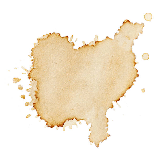 von kaffee flecken - coffee stain stock-fotos und bilder