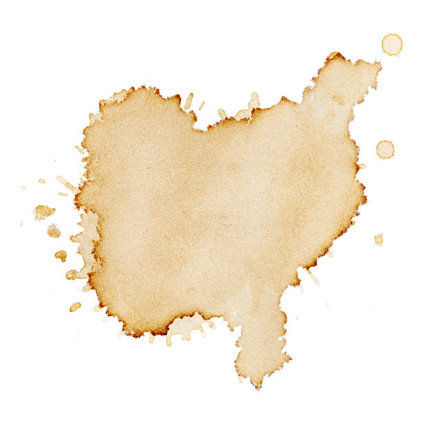 Stains of coffee stock photo