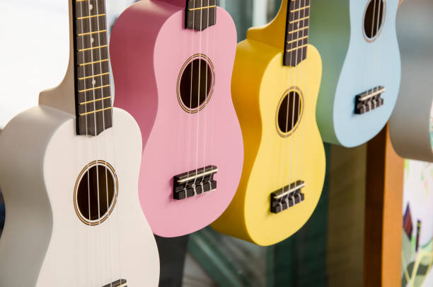 Colorful of ukulele guitar