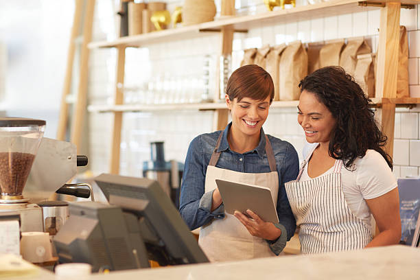 istock Checking all of their orders on their tablet 476258412