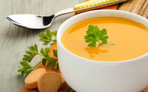 zdrowe zupa - orange sauce zdjęcia i obrazy z banku zdjęć