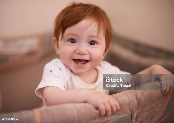 Guess Who Kept Everyone Awake Last Night Stock Photo - Download Image Now - 2015, Baby - Human Age, Baby Clothing