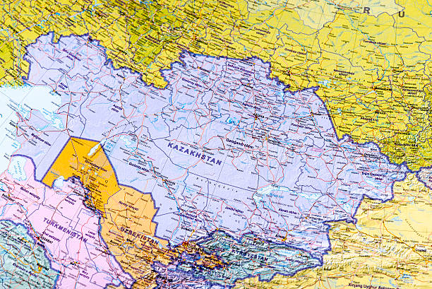 istock Map of Kazakhistan 476259520