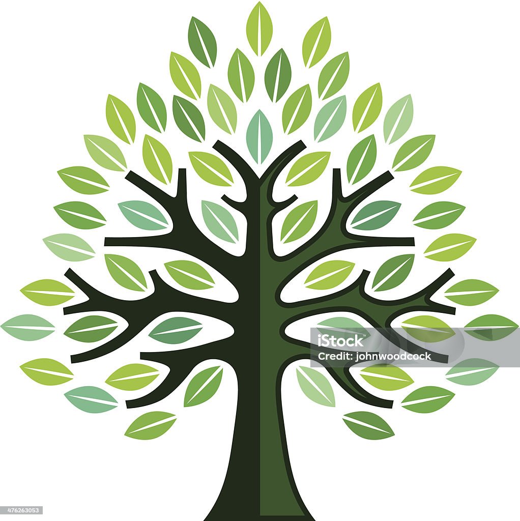 Big simple arbre illustration - clipart vectoriel de Arbre libre de droits