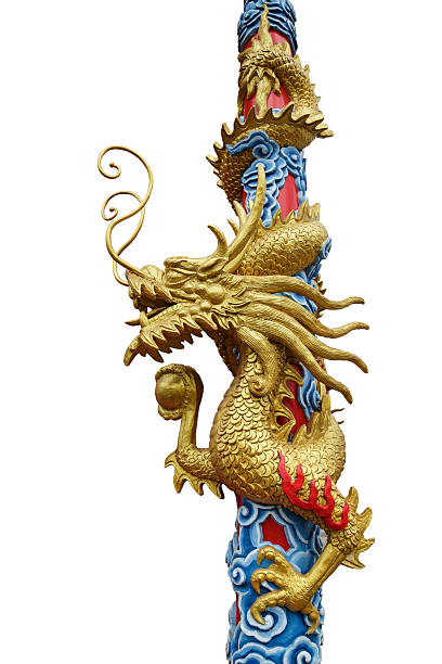 Dragon statue stock photo