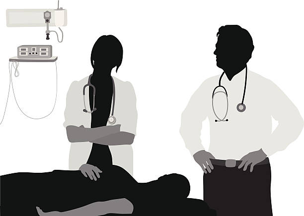 Nurse Doctor A-Digit  nurse silhouettes stock illustrations