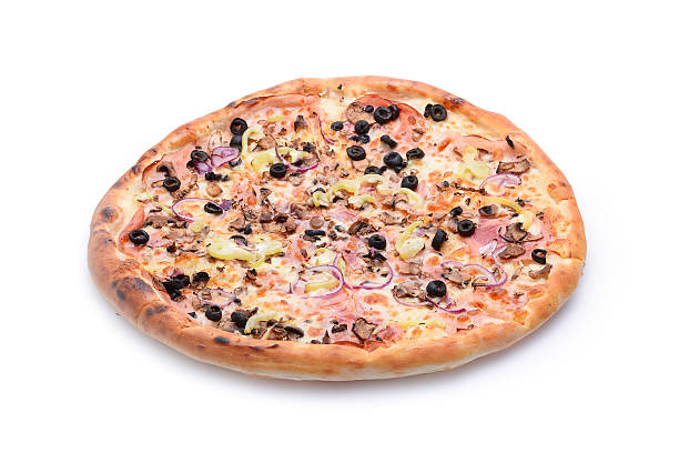 istock Pizza with ham, onion and olives 476265598
