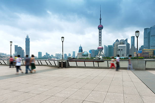 istock Shanghai skyline and sunny day 476266174