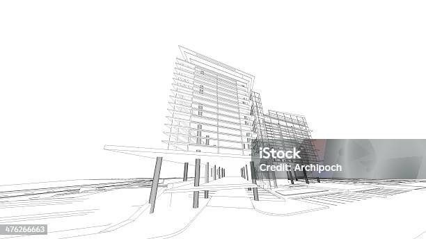 Soporte 3d Imagen De Arquitectura Foto de stock y más banco de imágenes de Arquitectura - Arquitectura, Arquitectura exterior, Bloque de Oficinas