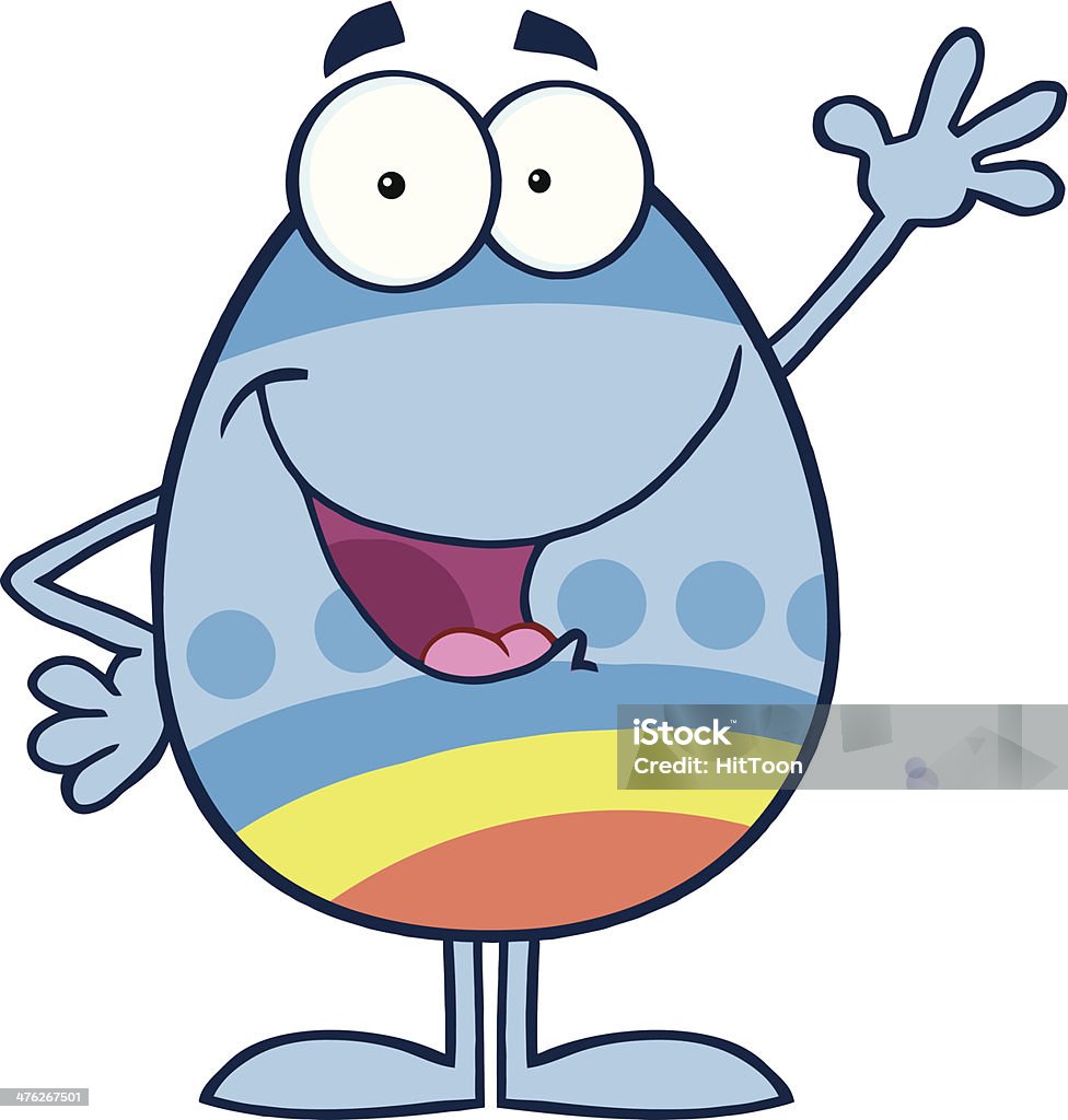 Smiling Colorful Easter Egg Cartoon Character Similar Illustrations: Cartoon stock vector