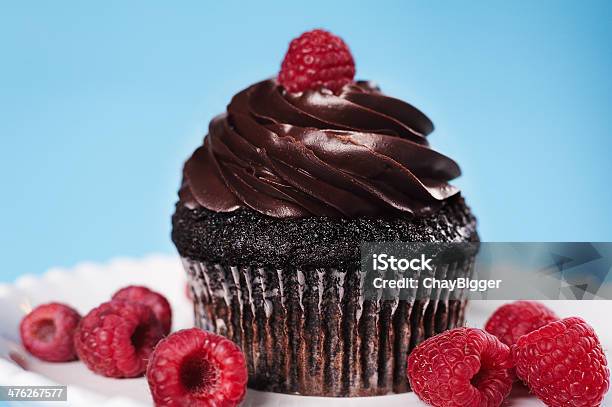 Chocolate Vegan Cupcake 2 Stock Photo - Download Image Now - Chocolate Icing, Chocolate, Cupcake