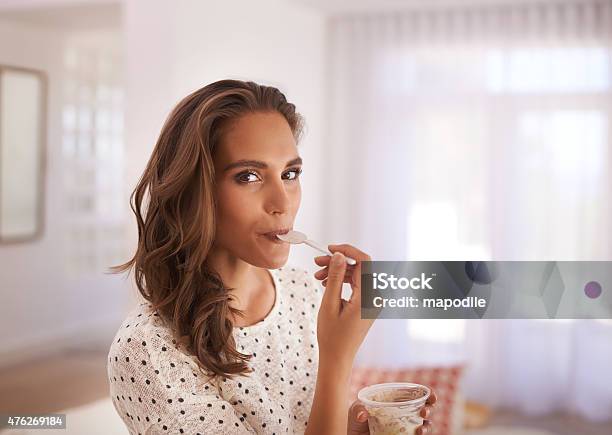 If We Are What We Eat Then Im Sweet Stock Photo - Download Image Now - Dessert - Sweet Food, Eating, Women