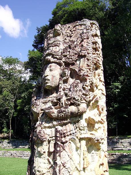 istock Stele, Copan Maya site Honduras 476271093