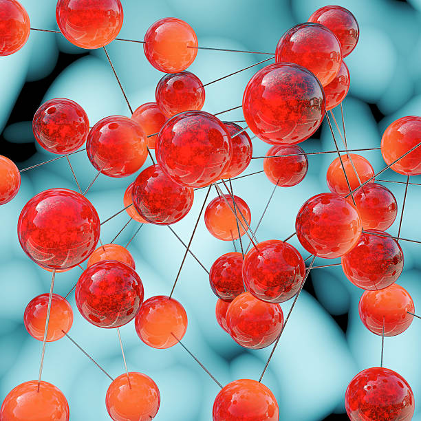 Molecule - 3d rendered illustration stock photo