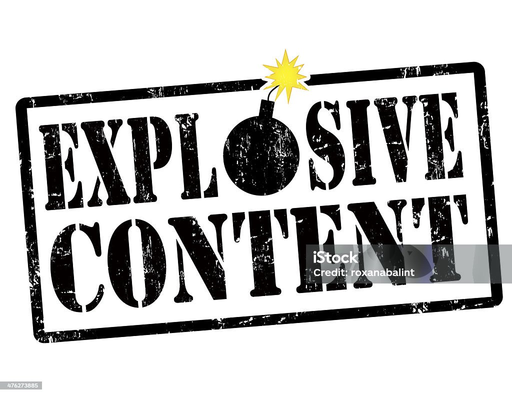 Explosive Contents Explosive Content Stamp Stock Illustration - Download Image Now ...