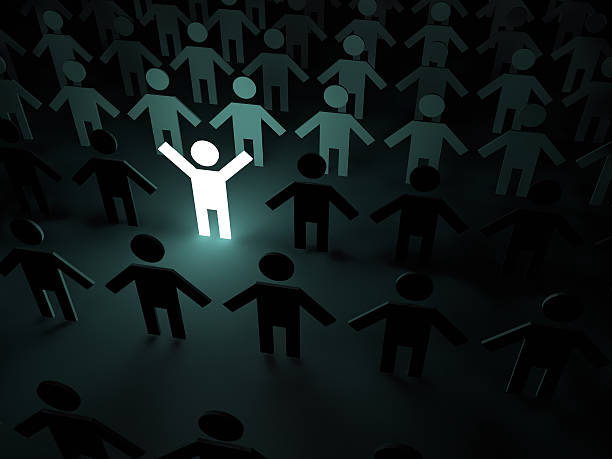 istock Bright person in the crowd 476277776