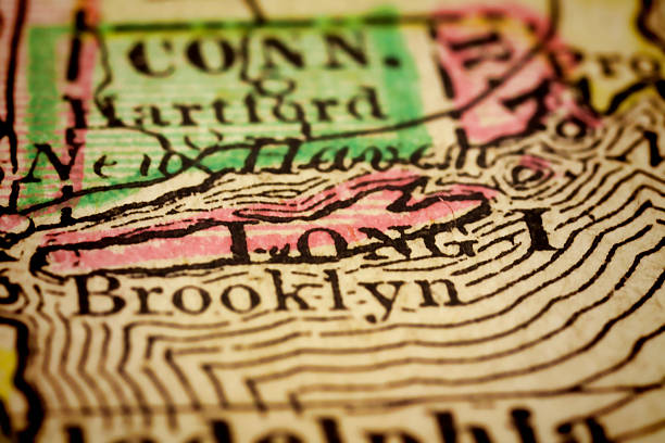 istock Long Island, New York on an Antique map 476278582