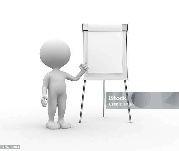 Flipchart Stockfoto und mehr Bilder von Büro - Büro, Charakterkopf, Computer